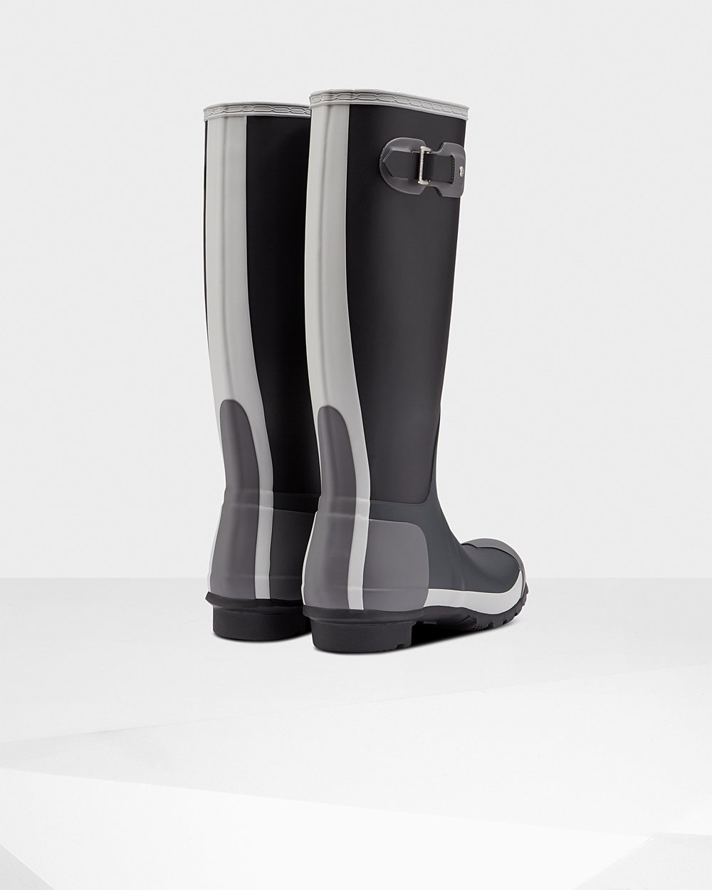 Womens Hunter Tall Rain Boots Black - Original Inside Out - 1386524-KG